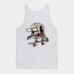 Skull Skateboarding Tank Top